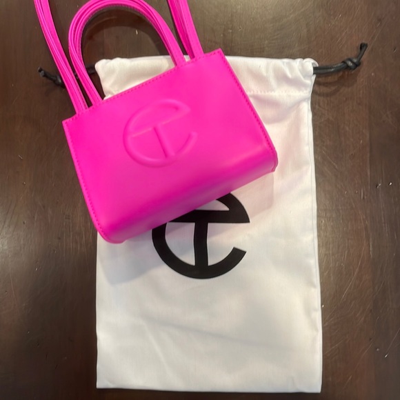 Handbags - TELFAR mini bag. NEVER WORN. Fuschia. 7”x5” comes with dust bag